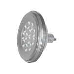 Λάμπα led AR111 GU10 12W 230VAC δέσμης 24° 3000k 860 lumen αλουμινίου ασημί 13-11101200