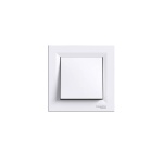 Schneider Asfora Μπουτόν Απλός Λευκό EPH0700121