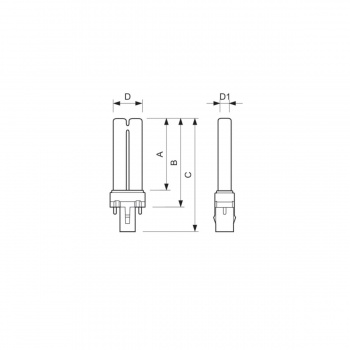 Philips Λάμπα φθορίου PL-S 2 PIN 9W/08 BLB - Εικόνα 2