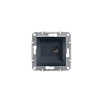 Schneider Asfora πρίζα πληροφορικής RJ45 cat5e U/UTP μονή Ανθρακί - EPH4300171