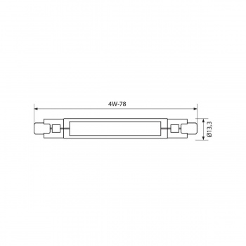 Λάμπα led ιωδίου 4W 78mm 4000k 470lm 230V VIV004435 - Εικόνα 2