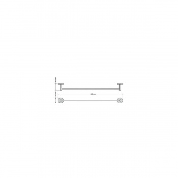 Sanco Πετσετοθήκη Black Mat (60cm Μονή) Twist 14304-M116-ALL - Εικόνα 2