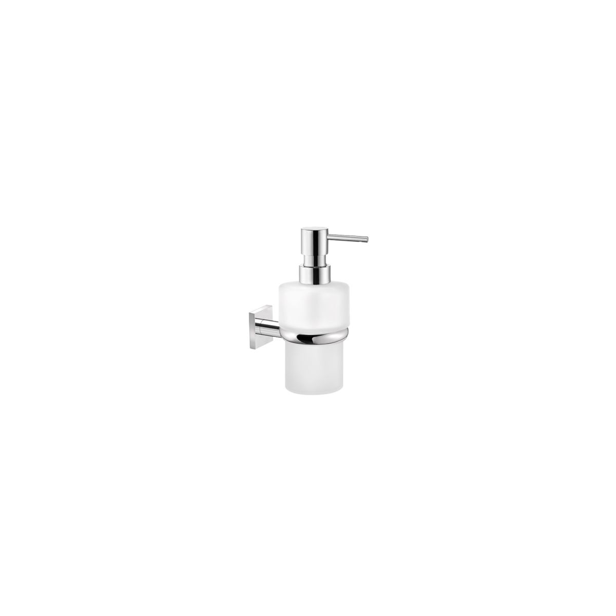 100-021-350 Sanco Tempo Επιτοίχιο Dispenser Γυάλινο Ασημί 14022-Α03 - Εικόνα 1