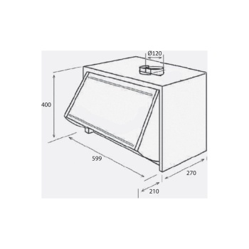 Davoline P141D 060 Πτυσσόμενος Απορροφητήρας 59.9cm Καφέ - Εικόνα 4