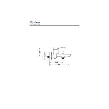 Viospiral Modea Atlanta 00-02042 Αναμεικτική Μπαταρία Μπανιέρας Πλήρες Σετ Χρωμέ - Εικόνα 2