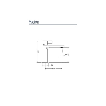 Viospiral Modea Eclipse 00-02012 Αναμεικτική Μπαταρία Νιπτήρος Χρωμέ - Εικόνα 2