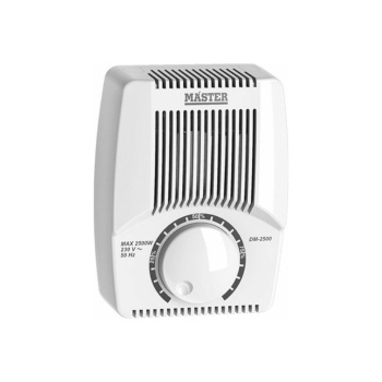 Master DM-2500 Επιτοίχιος Διακόπτης Dimmer με Πλαίσιο Universal Περιστροφικός 2500W σε Λευκό Χρώμα DM-2500W