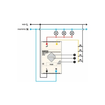 Master Dimmer Ράγας 1000W 220V - Εικόνα 2