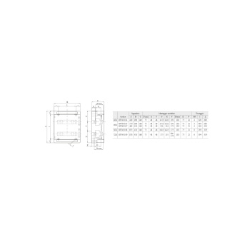 Gewiss Επιτοίχιος Πίνακας Φιμέ Πόρτα (3x16)+(11x10) E (3x16)+(11x10) - (12x2) 24M IP65 GW40104BS - Εικόνα 2