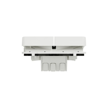 Schneider Electric Mureva Styl Στεγανός Χωνευτός Διακόπτης Τοίχου Διπλός χωρίς Πλαίσιο Λευκός MUR39022 - Εικόνα 3