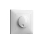 Master Electric Χωνευτός Διακόπτης Dimmer με Πλαίσιο Universal Περιστροφικός 400W σε Λευκό Χρώμα DM-400L/N