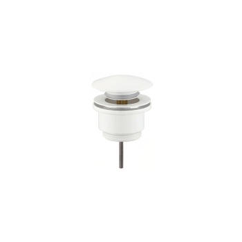 Clever Leo Pop Up Βαλβίδα Νιπτήρα σε χρώμα Λευκό Ματ 60701GR