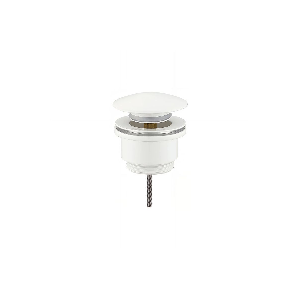 100-017-326 Clever Leo Pop Up Βαλβίδα Νιπτήρα σε χρώμα Λευκό Ματ 60701GR - Изображение 1