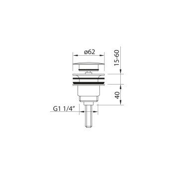 Clever Leo Pro Αυτόματη Βαλβίδα σε μεταλλικό Brushed χρώμα 61978GR - Εικόνα 2