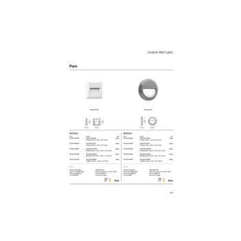 VK Lighting Φωτιστικό Led τοίχου στρογγυλό, 220-240V, 2W, 6000K, 160lm, CRI>80, IP65, ø15x2.7cm, γκρι VK/02023/G/D 75169-253997 - Εικόνα 3