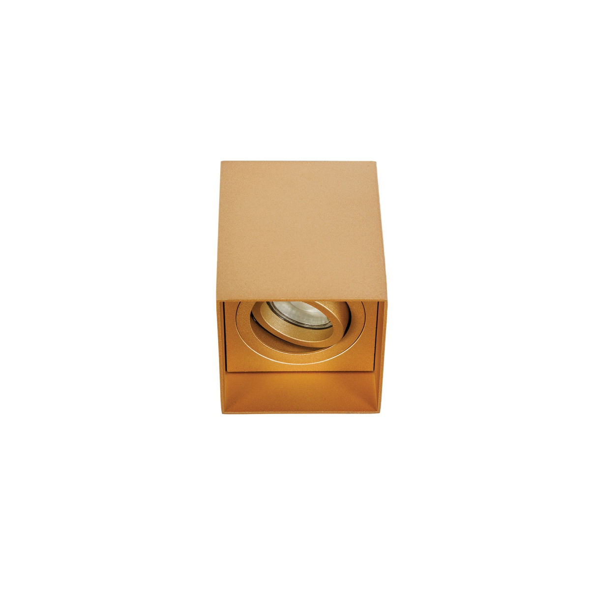 100-018-519 VK Lighting Φωτιστικό οροφής κύβο, βαθύ 240V GU10/PAR16 Max 12W (LED) IP20, κινητό 9x9x11.5cm σαμπανιζέ VK/03055/CH-GD 64174-952121 - Εικόνα 1