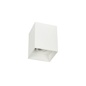 VK Lighting Φωτιστικό οροφής κύβος βαθύ 240V GU10/PAR16 Max 12W (LED) IP20 κινητό 9x9x11.5cm λευκό VK/03055/W 75169-213108