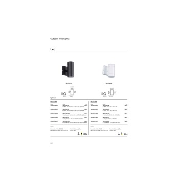 VK Lighting Φωτιστικό τοίχου Up/down. 240V 2xGU10/PAR16 Max2x12W (LED) IP54 ø6.5x14.5x11.5cm ανθρακί VK/01057/AN 75169-186997 - Εικόνα 3