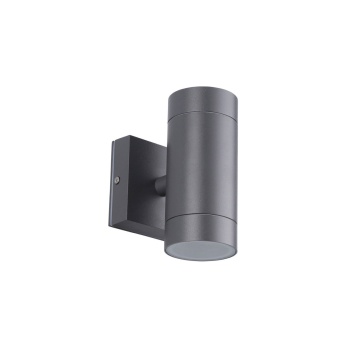 VK Lighting Φωτιστικό τοίχου Up/down. 240V 2xGU10/PAR16 Max2x12W (LED) IP54 ø6.5x14.5x11.5cm ανθρακί VK/01057/AN 75169-186997