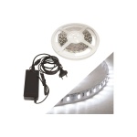 FosMe Ταινία LED 12V Ψυχρό Λευκό Φως 5m με Τροφοδοτικό 24-00503