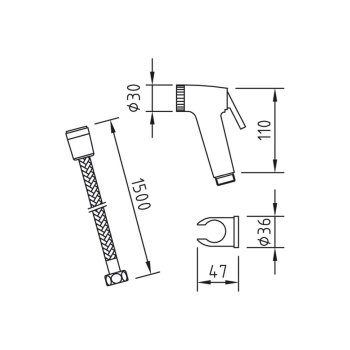 Clever Ντουζ Υγιεινής Touareg Χρωμέ 97801 - Εικόνα 4
