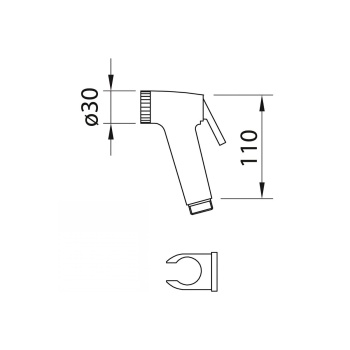 Clever Toubkal Ντουζ Υγιεινής Shattaf Χρωμέ 61119GR - Изображение 2