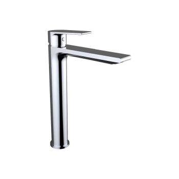 Clever Agora Xtreme Αναμεικτική 28cm Μπαταρία Νιπτήρα Ψηλή Ασημί 60103GR