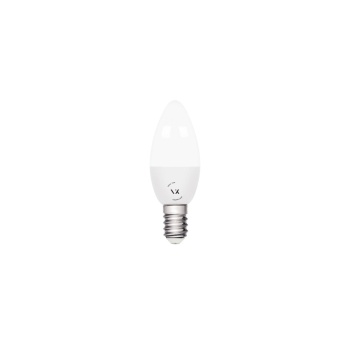 VK Lighting Λάμπα Led E14 6W 4000, 540lm κερί λευκή VK/05083/EI/C 03045-045742