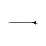 VK Lighting Καλώδιο 200cm με φις διπολικό μαύρο VK/V10/2/B 18139-097627