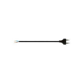 VK Lighting Καλώδιο 200cm με φις διπολικό μαύρο VK/V10/2/B 18139-097627