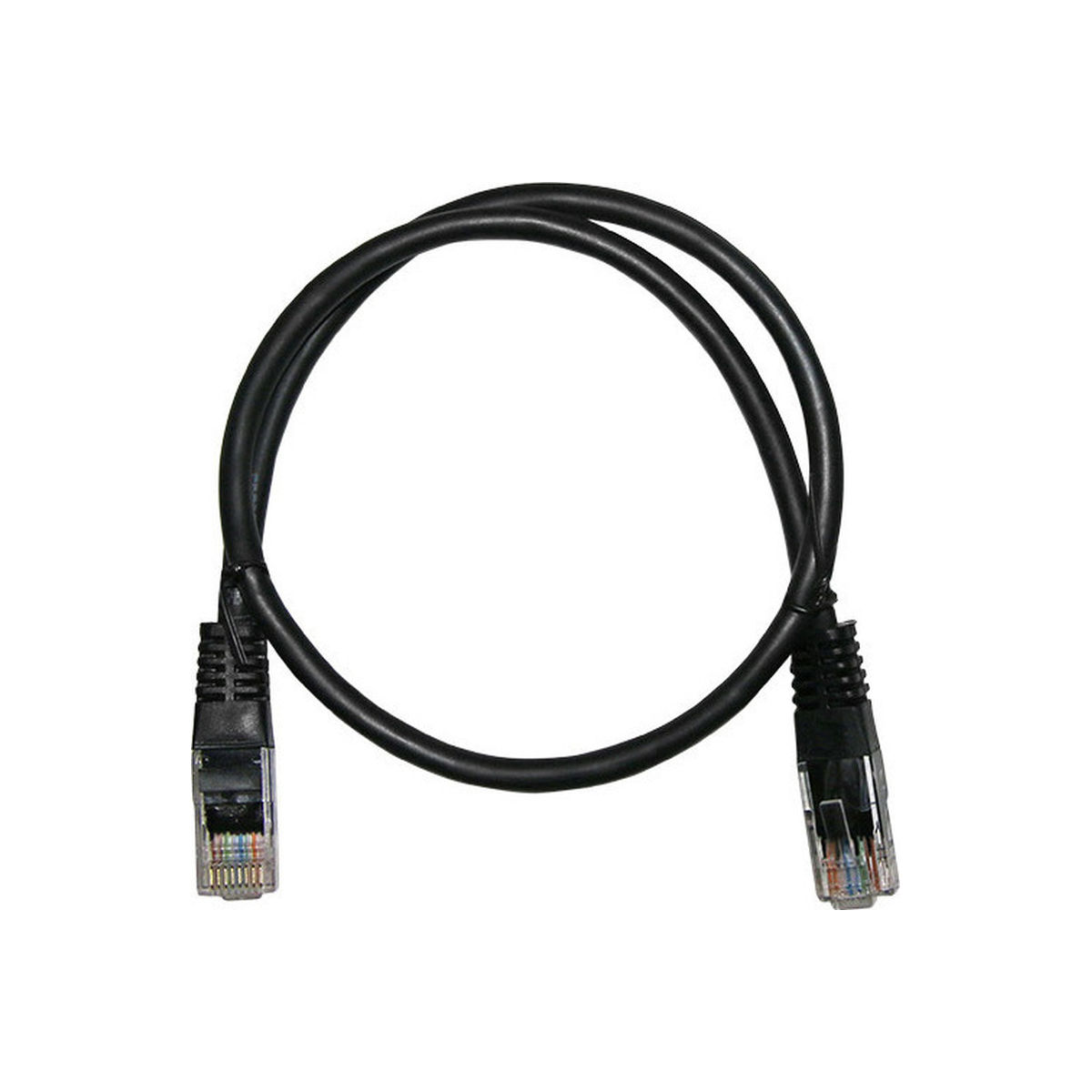 100-017-041 Adeleq U/UTP Cat.5e (Gigabit) Καλώδιο Δικτύου Ethernet 1m Μαύρο - Εικόνα 1