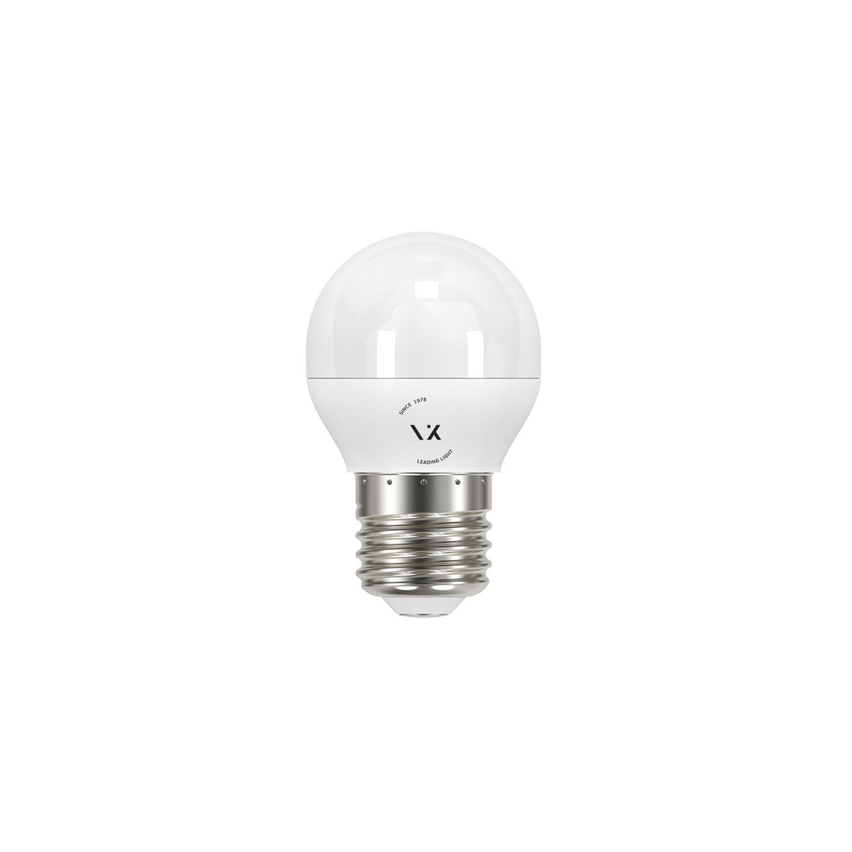 100-018-523 VK Lighting Λάμπα Led E27 9W 3000K 810lm μίνι σφαίρα πλαστική λευκή VK/05179/E/W 03045-140742 - Εικόνα 1