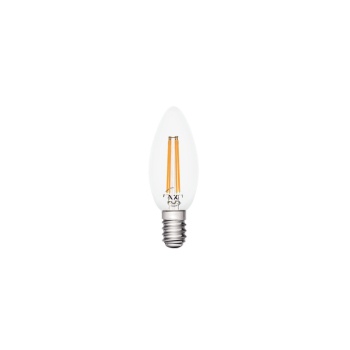 VK Lighting Λάμπα Led E14 4.3W 2700Κ 470lm κερί Filament διάφανη VK/05104/EI/CL/W 03045-171664