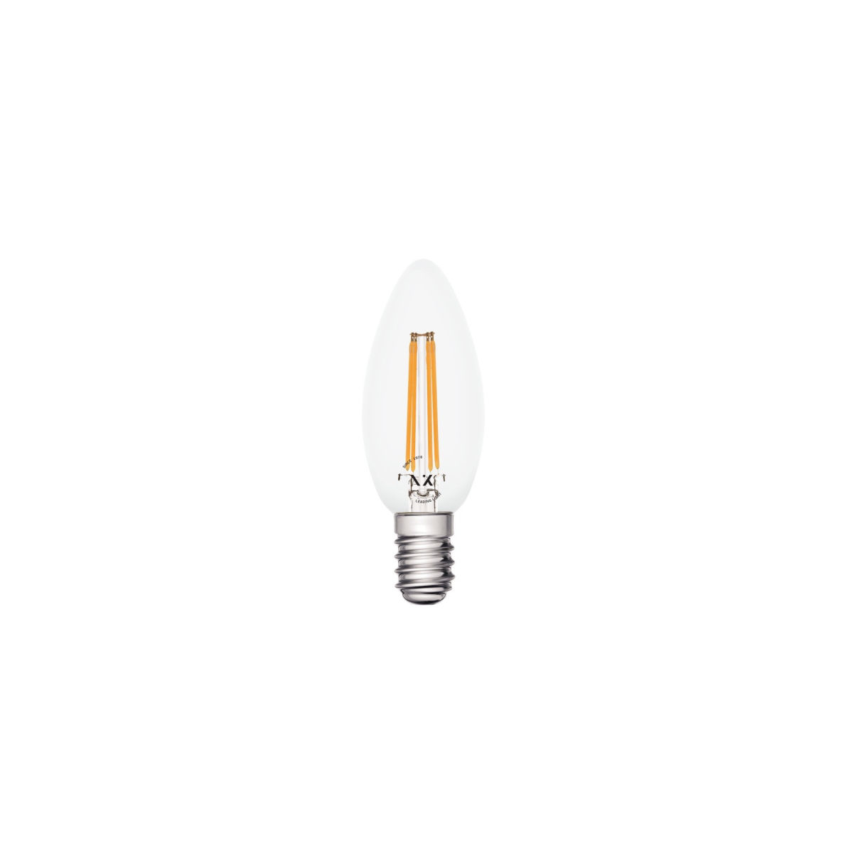 100-018-670 VK Lighting Λάμπα Led E14 4.3W 6500Κ 470lm κερί Filament διάφανη VK/05104/EI/CL/D 03045-172664 - Εικόνα 1