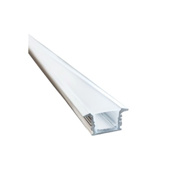 VK Lighting Προφίλ αλουμινίου δαπέδου Τ, χωνευτό, IP65. Λευκό προφίλ 2m με 2m λευκό κάλυμμα & σιλικονούχα καπάκια. 2.000x25(17.5)x12.9mm 75165-045724