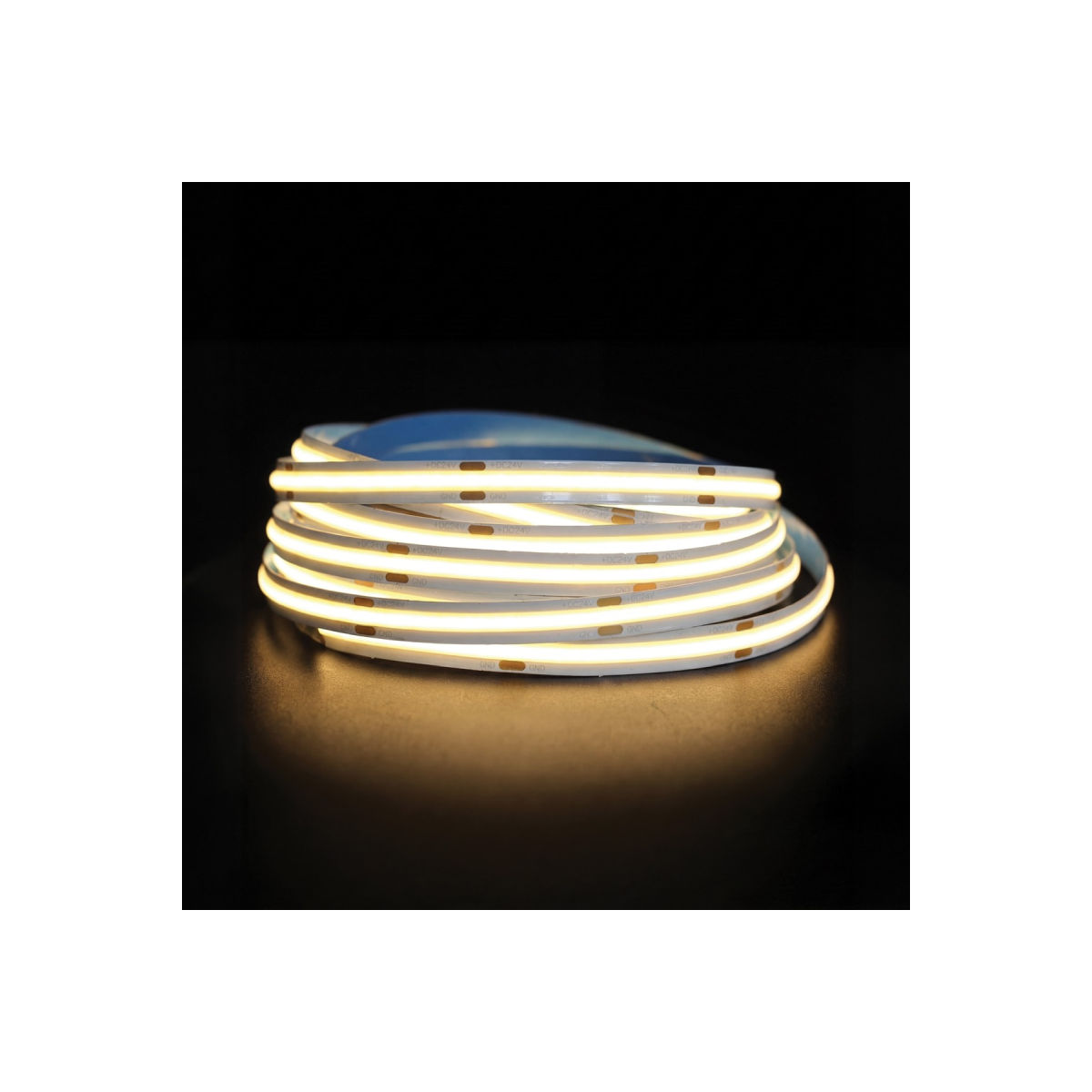 100-021-787 VK Lighting Ταινία LED COB. 24V. 3000K. 750lm/m. Κοπή κάθε 50mm. 7W/m. 5m/roll. Dimable IP20 VK/24/COB/930/320 78001-689126 - Εικόνα 1