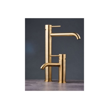 Viospiral Αναμεικτική Μπαταρία Νιπτήρα Ψηλή Brushed Gold 00-07013/BN - Εικόνα 3