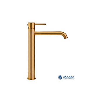 Viospiral Αναμεικτική Μπαταρία Νιπτήρα Ψηλή Brushed Gold 00-07013/BN